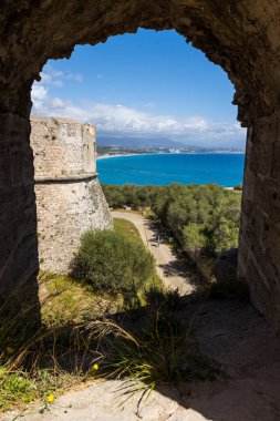 Antibes 'teki Carre Kalesi' nden Nice 'e Panorama