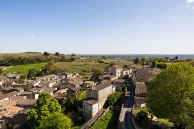Saint-Emilion 'un Tour du Roy' un tepesinden görünüşü