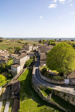 Saint-Emilion 'un Tour du Roy' un tepesinden görünüşü
