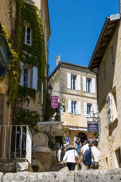 stock image Rue du Tertre de la Tente in Saint-Emilion