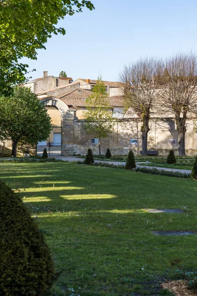 Blick Von Den Gärten Auf Die Zitadelle Von Bourg — Stockfoto