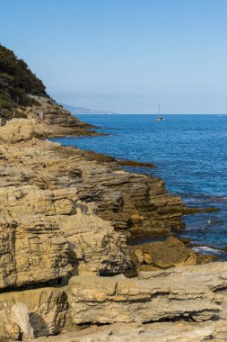 Saint-Jean-Cap-Ferrat 'taki Pointe de Saint-Bakımevi Kayaları