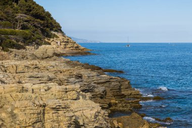 Saint-Jean-Cap-Ferrat 'taki Pointe de Saint-Bakımevi Kayaları