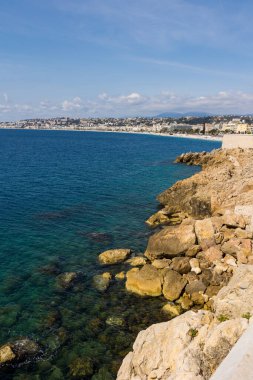 Pointe de Rabau-Capeu 'den güzel bir sahil manzarası