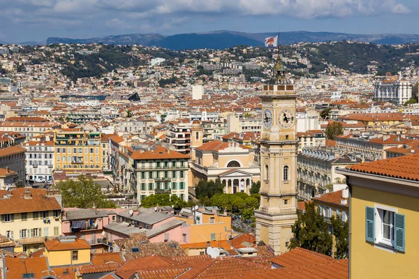 stock image Saint-Franois Tower from the heights of the Old Nice district