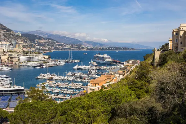 Panorama Port Hercule Monaco Ville — стокове фото