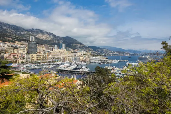 Панорама Порт Еркюле Князівство Монако — стокове фото