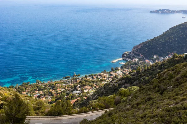 stock image Eze-Bord-de-Mer to Cap Roux from the slopes of Mont Bastide