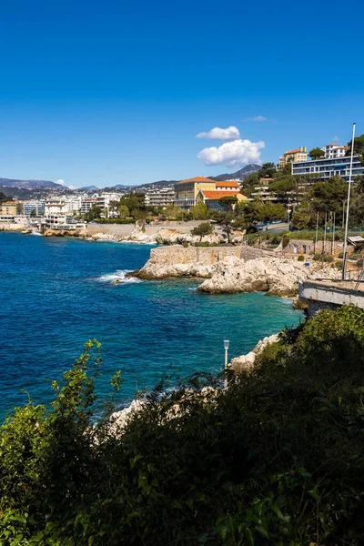 stock image Buildings on Boulevard Franck Pilatte, on the Mediterranean coast