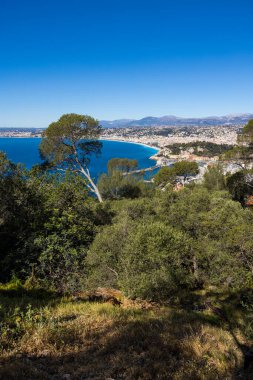 Mont Boron 'dan Nice' deki Baie des Anges Panoraması