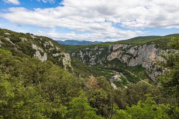 stock image Herault Gorges from Mont Agones near the Saint-Micisse cross