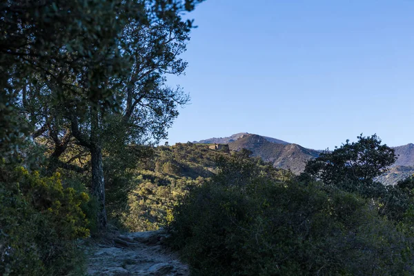 Stock image View of Fort Dugommier in the Alberes Mountains near Collioure