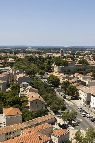 Άποψη Του Παλιού Κέντρου Του Arles Από Την Κορυφή Του — Φωτογραφία Αρχείου