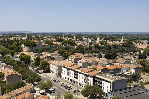 Utsikt Över Den Gamla Stadskärnan Arles Från Toppen Luma Tornet — Stockfoto