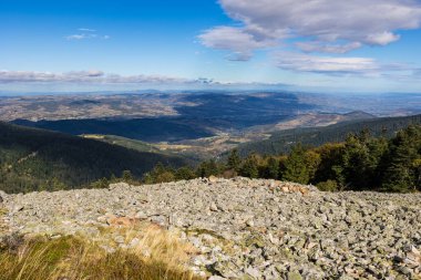 Crets yürüyüş parkından Pilat doğal parkının panoraması
