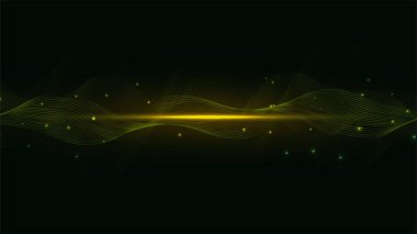 Parlak çizgiler ve dalgalarla soyut arkaplan