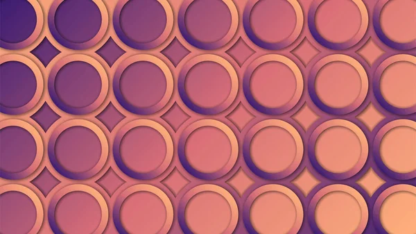 Αφηρημένο Φόντο Κύκλους Εικονογράφηση Διανύσματος Ροζ Και Μωβ Χρώματα Εικονογράφηση — Διανυσματικό Αρχείο