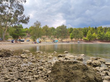 Yunanistan 'da Galaxidi Denizi. Ünlü bir turistik yer..