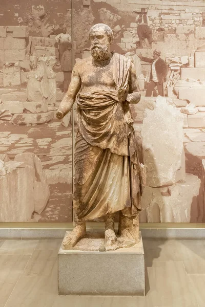 Delfos Grecia Agosto 2022 Museo Arqueológico Delfos Grecia Estatua Griega —  Fotos de Stock