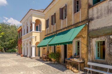 Yunanistan 'ın Korfu adasındaki Danilia köyü.
