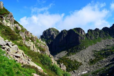 Alp dağlarının güzel manzarası