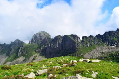 Alp dağlarının güzel manzarası