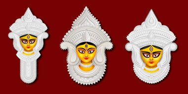 Durga 'nın Mutlu Durga Puja Kutlaması için resmi