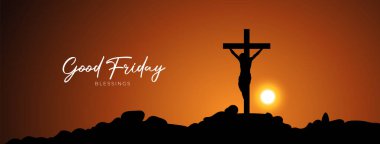 Good Friday Peace of Holy Week Social Media Post, Web Banner, Status, Story clipart