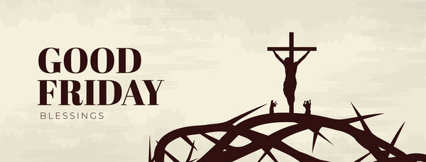 Страстная пятница Peace of Holy Week Social Media Post, Web Banner, Status, Story