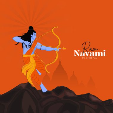 Mutlu Ram Navami festivali Hindistan Sosyal Medya Postası