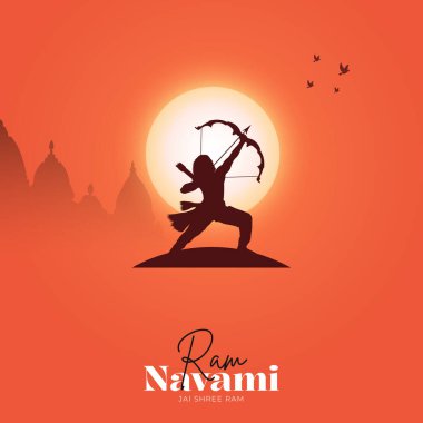 Mutlu Ram Navami festivali Hindistan Sosyal Medya Postası