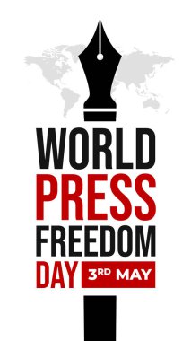 World Press Freedom Day Social Media Post. World Press Freedom Day or World Press Day To Raise Awareness of The Importance of Freedom of The Press. clipart