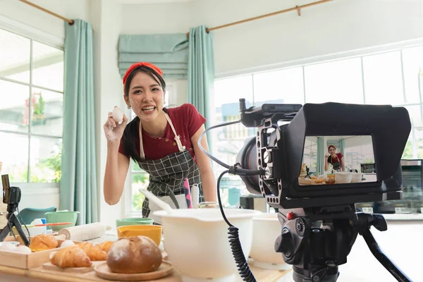 Asian female chef talks about Ingredients, Online Video Class, Streaming Service of e-Learning Video Course.