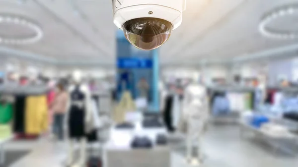 Cctv Security Panorama Mit Shop Store Verschwommen Hintergrund — Stockfoto