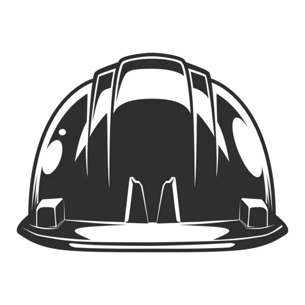 ヴィンテージモノクロームスタイルのイラストで新しい建設や改造の家からビジネスビルダーハード帽子 — ストック写真
