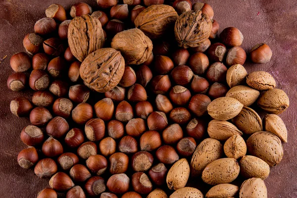 Nuts Mixed Table Filling Image — Stock Photo, Image