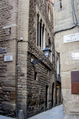 Barselona 'nın Gotik semtinin caddesi, 