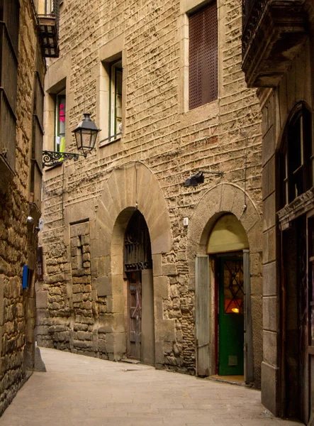 Street Gothic Quarter Barcelona Sector Called Call Jewish Families Lived — Stock Photo, Image