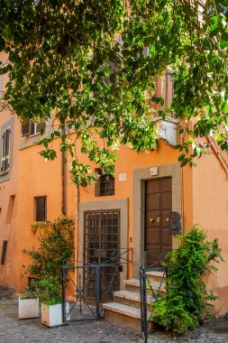 Trastevere Caddesi, Roma Sakin bir yaz sabahı.