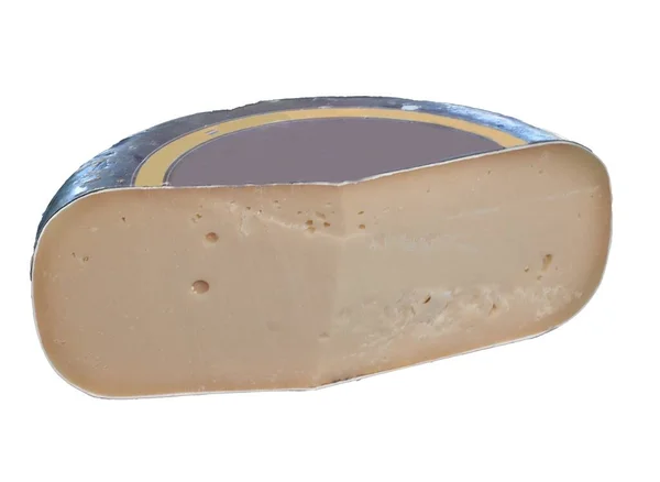 透明なバックグラン Pngで分離されたチーズの半分 — ストック写真