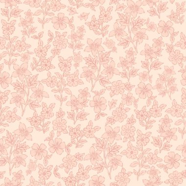 Klasik Çiçeksiz Şablon Zarif Grafikleri. İçinde narin çiçekler, kır çiçekleri ve romantik motifler var. Bu kusursuz desen kusursuzca işlenmiş.