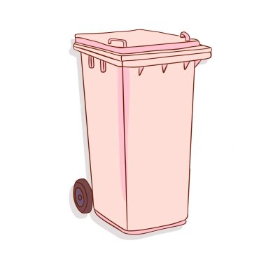 Çöp kamyonu pembe çiziyor