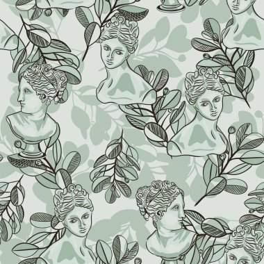 büst ve yaprak desen tasarımı