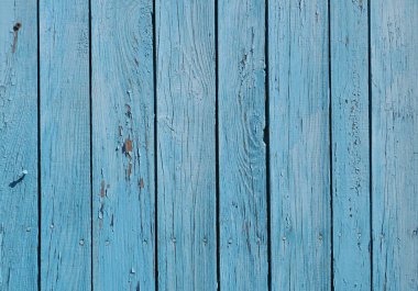 Mavi, eski boyanmış ahşap kalasların arka plan dokusunu kapat, kırsal stil duvar paneli