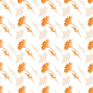 Şekillendirilmiş çiçekli kusursuz vektör deseni. Soyut çiçek arkaplanı. Paket kağıdı, duvar kağıdı, tekstil baskısı.