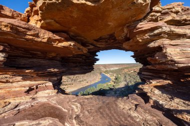 Murchison Nehri Nature Window, Kalbarri Ulusal Parkı Batı Avustralya