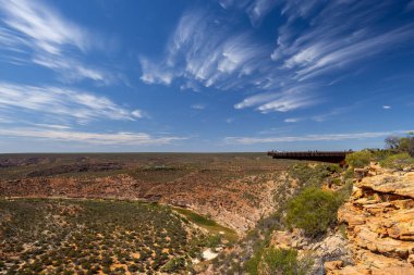 Skywalk gözcüsü, Kalbarri Ulusal Parkı Batı Avustralya