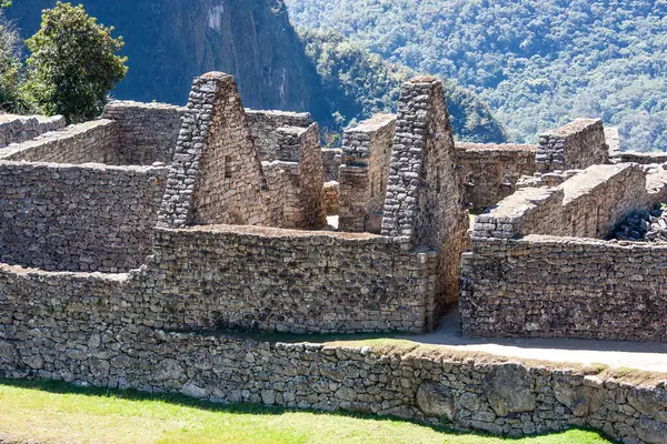 Moradias Pedra Machu Picchu Peru Fotografia De Stock