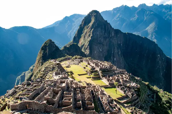 Moradias Pedra Machu Picchu Peru Imagem De Stock