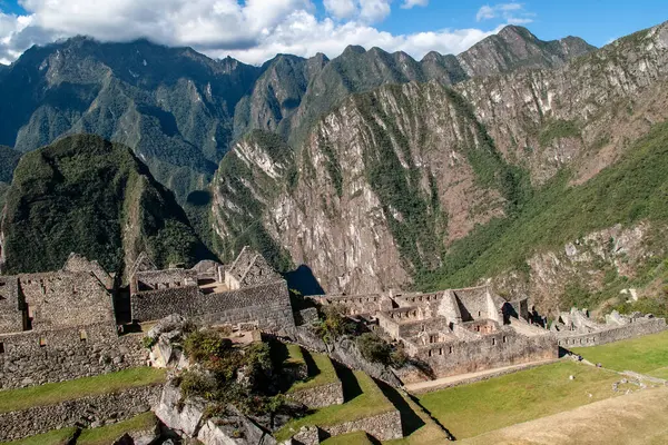 Moradias Pedra Machu Picchu Peru Fotografias De Stock Royalty-Free